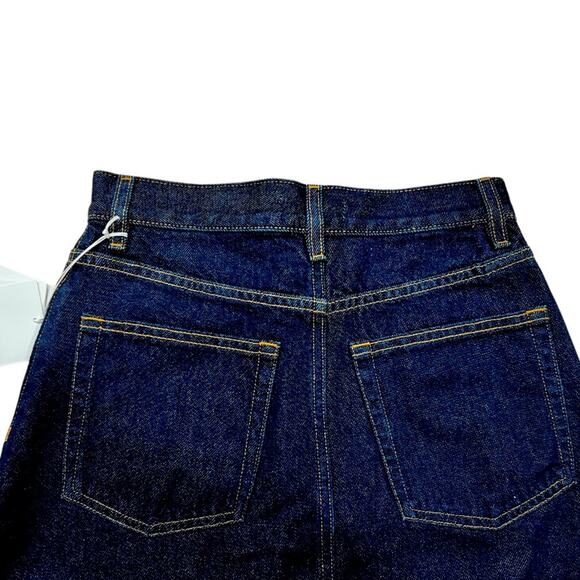 COS Denim Mini Skirt Raw Hem Size 4 NWT - Picture 6 of 9